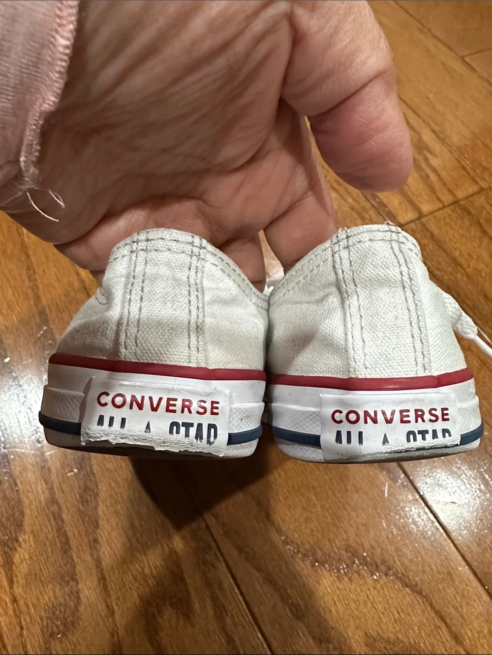 Converse All Star Kids White Canvas Lace-Up Sneakers